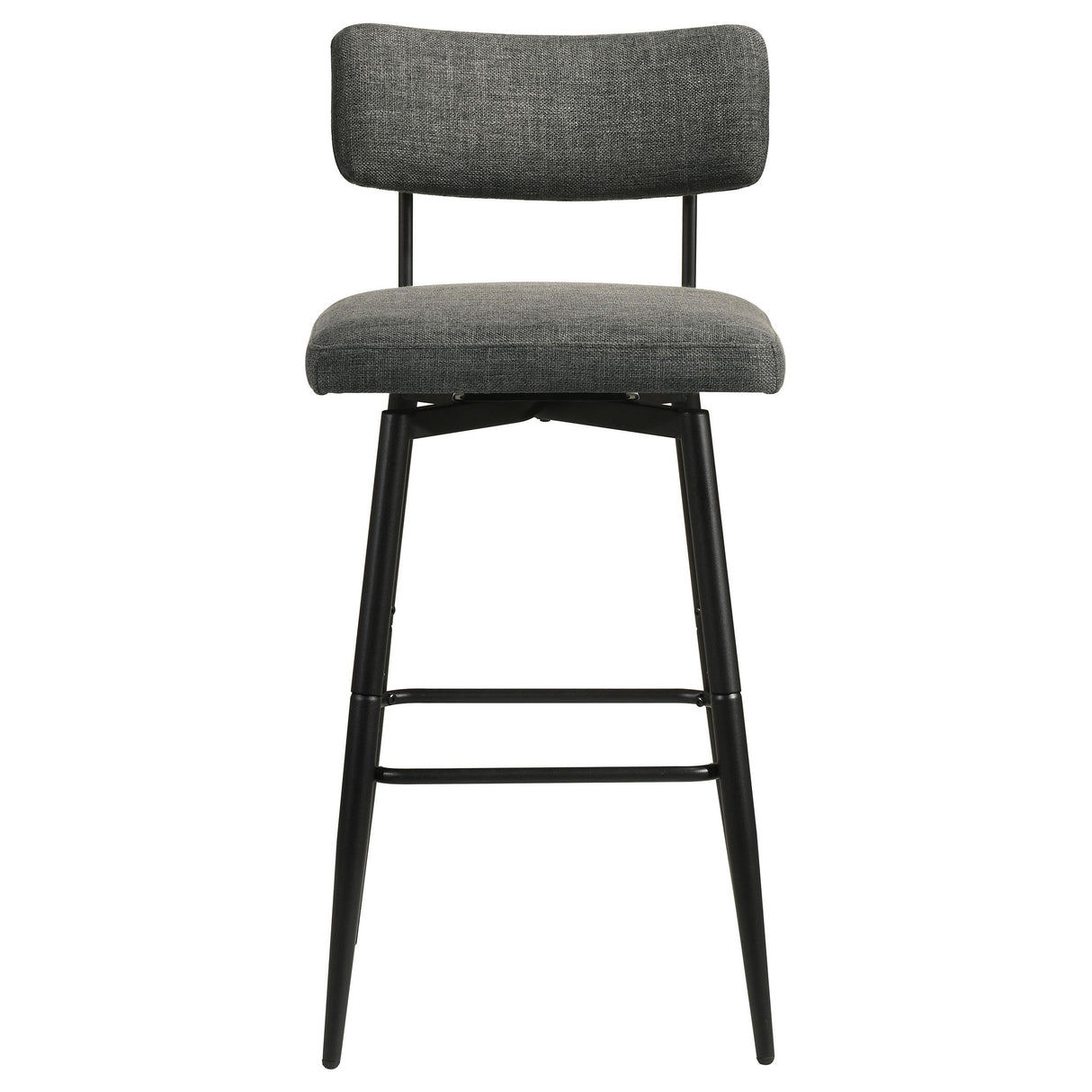 Levine Gray Fabric Upholstered Swivel Bar Chair, Set of 2 from Coaster - Luna Furniture