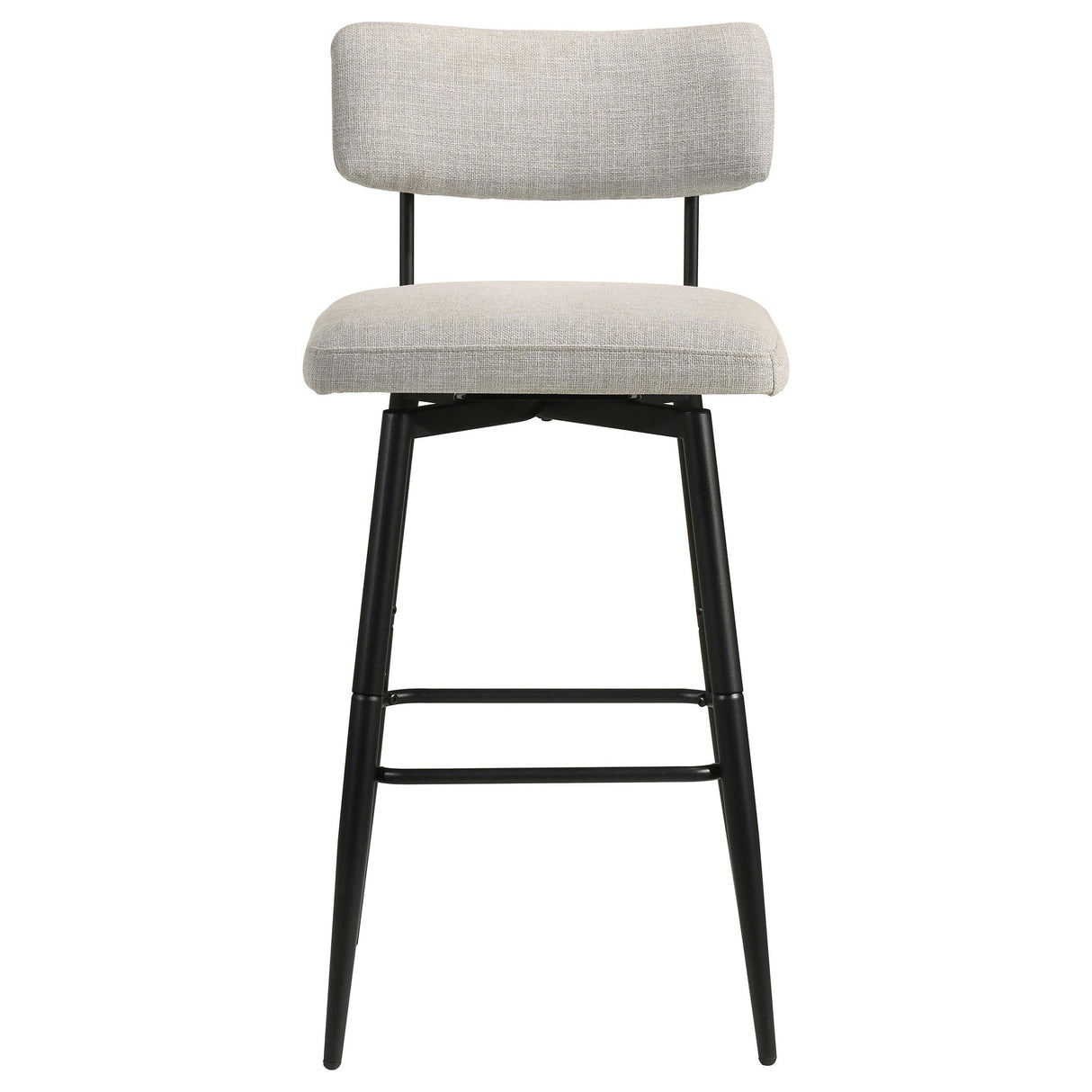 Levine Fabric Upholstered Swivel Bar Chair Cream (Set of 2) from Coaster - Luna Furniture