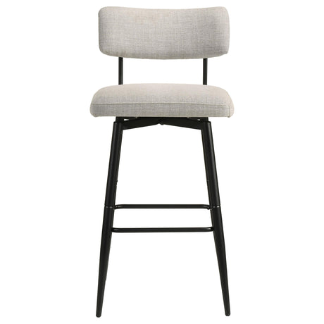 Levine Cream Fabric Upholstered Swivel Bar Chair, Set of 2 from Coaster - Luna Furniture
