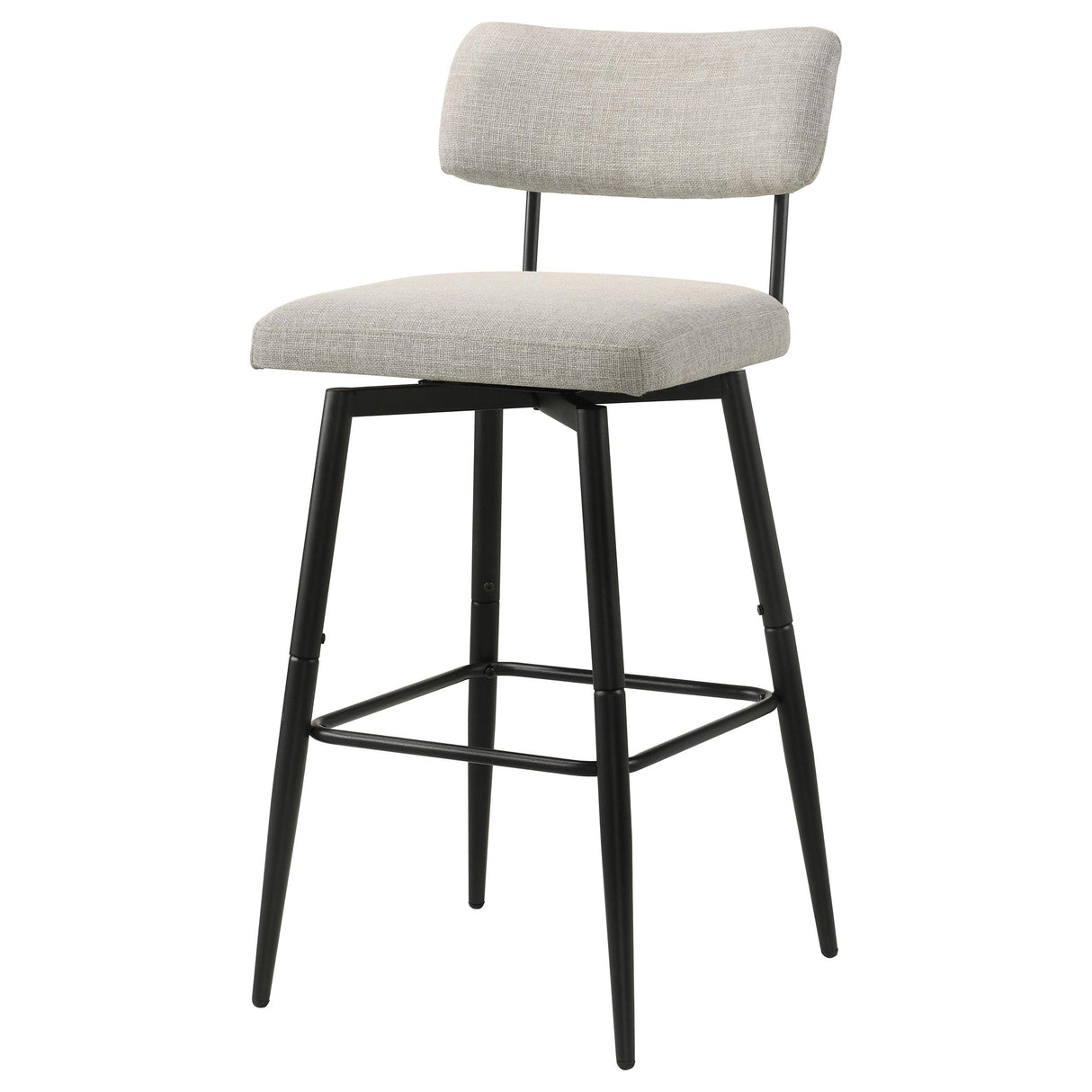 Levine Cream Fabric Upholstered Swivel Bar Chair, Set of 2 from Coaster - Luna Furniture