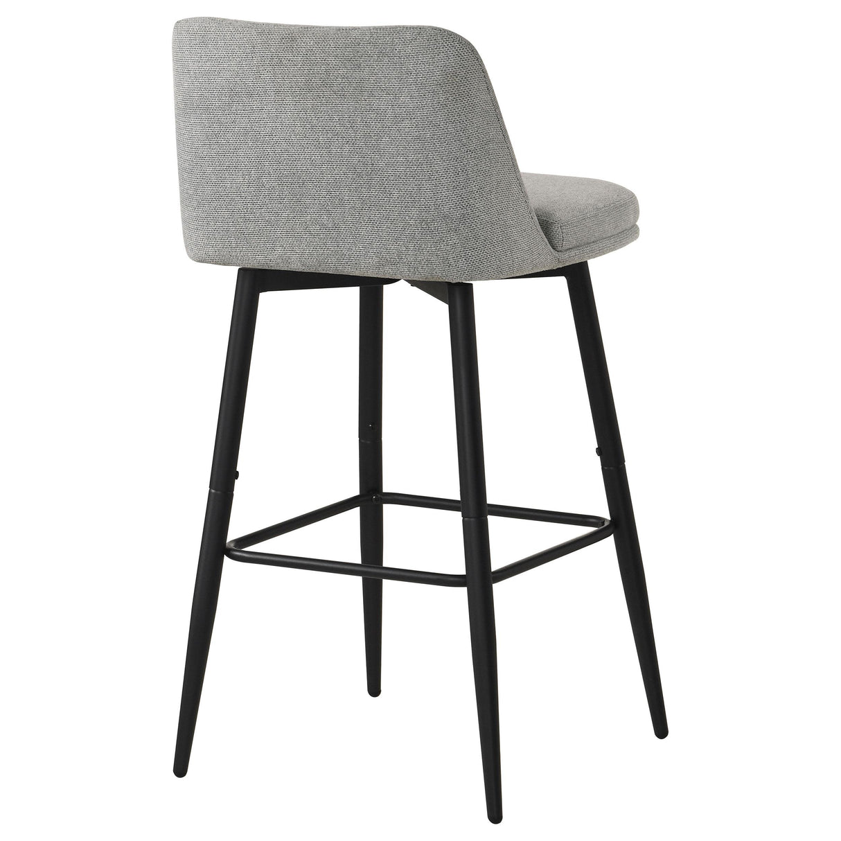 Mellor Grey Fabric Upholstered Swivel Bar Chair, Set of 2 from Coaster - Luna Furniture