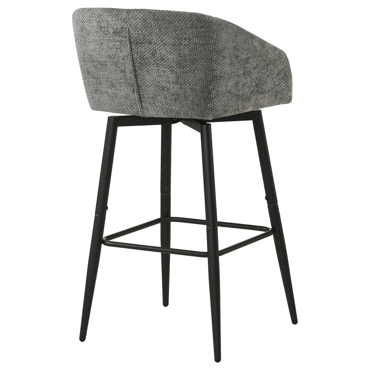 Rainer Charcoal Fabric Upholstered Swivel Bar Chair, Set of 2 from Coaster - Luna Furniture