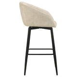 Rainer Cream Fabric Upholstered Swivel Bar Chair, Set of 2 from Coaster - Luna Furniture
