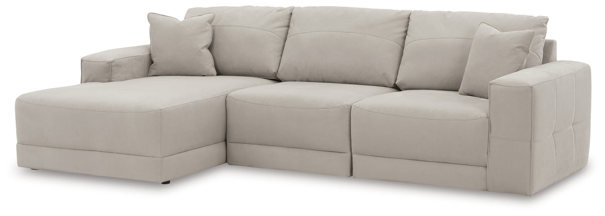 Next-Gen Gaucho Gray 3-Piece LAF Chaise Sectional from Ashley - Luna Furniture