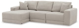 Next-Gen Gaucho Gray 3-Piece LAF Chaise Sectional from Ashley - Luna Furniture