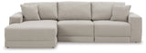 Next-Gen Gaucho Gray 3-Piece LAF Chaise Sectional from Ashley - Luna Furniture