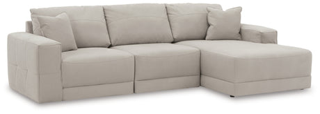 Next-Gen Gaucho Gray 3-Piece RAF Chaise Sectional from Ashley Furniture - Luna Furniture