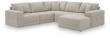 Next-Gen Gaucho Gray 5-Piece Sectional with Chaise from Ashley Furniture - Luna Furniture