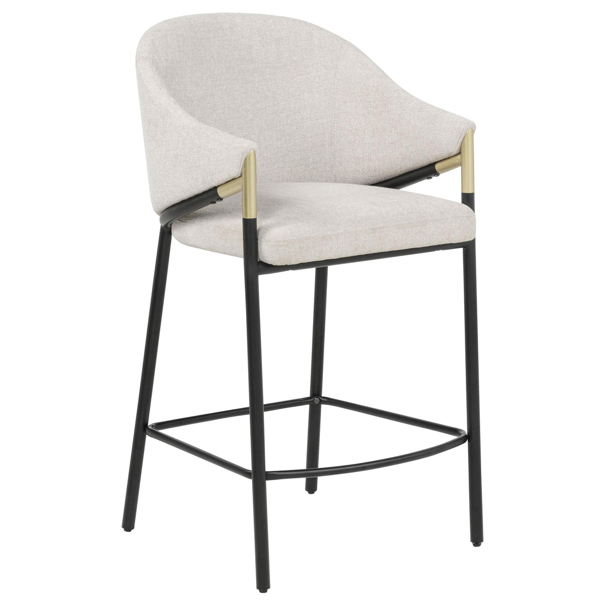 Chadwick Beige Fabric Upholstered Counter Height Chair, Set of 2 from Coaster - Luna Furniture