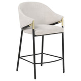 Chadwick Beige Fabric Upholstered Counter Height Chair, Set of 2 from Coaster - Luna Furniture