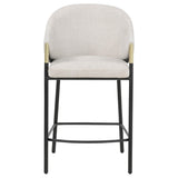 Chadwick Beige Fabric Upholstered Counter Height Chair, Set of 2 from Coaster - Luna Furniture