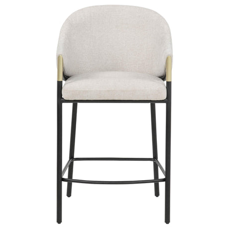 Chadwick Beige Fabric Upholstered Counter Height Chair, Set of 2 from Coaster - Luna Furniture