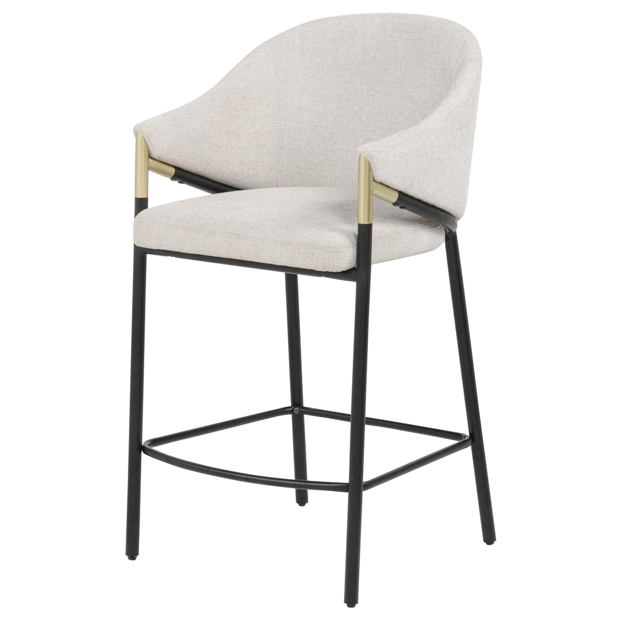 Chadwick Beige Fabric Upholstered Counter Height Chair, Set of 2 from Coaster - Luna Furniture