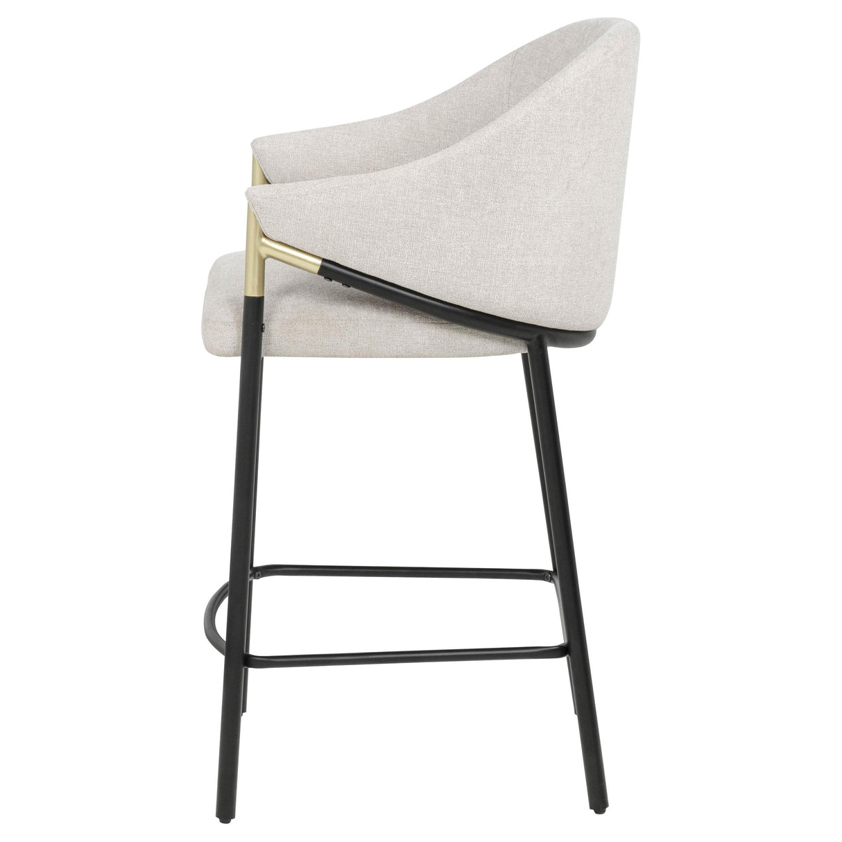 Chadwick Beige Fabric Upholstered Counter Height Chair, Set of 2 from Coaster - Luna Furniture