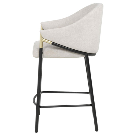 Chadwick Beige Fabric Upholstered Counter Height Chair, Set of 2 from Coaster - Luna Furniture