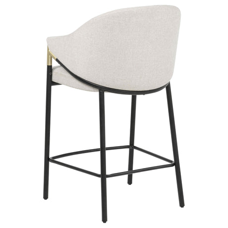 Chadwick Beige Fabric Upholstered Counter Height Chair, Set of 2 from Coaster - Luna Furniture
