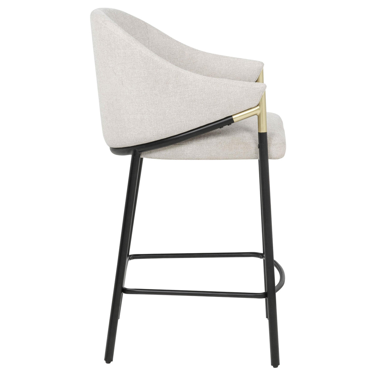 Chadwick Beige Fabric Upholstered Counter Height Chair, Set of 2 from Coaster - Luna Furniture