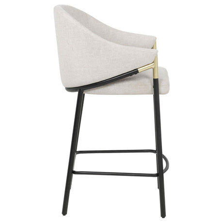 Chadwick Beige Fabric Upholstered Counter Height Chair, Set of 2 from Coaster - Luna Furniture