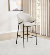Chadwick Beige Fabric Upholstered Bar Chair, Set of 2 from Coaster - Luna Furniture