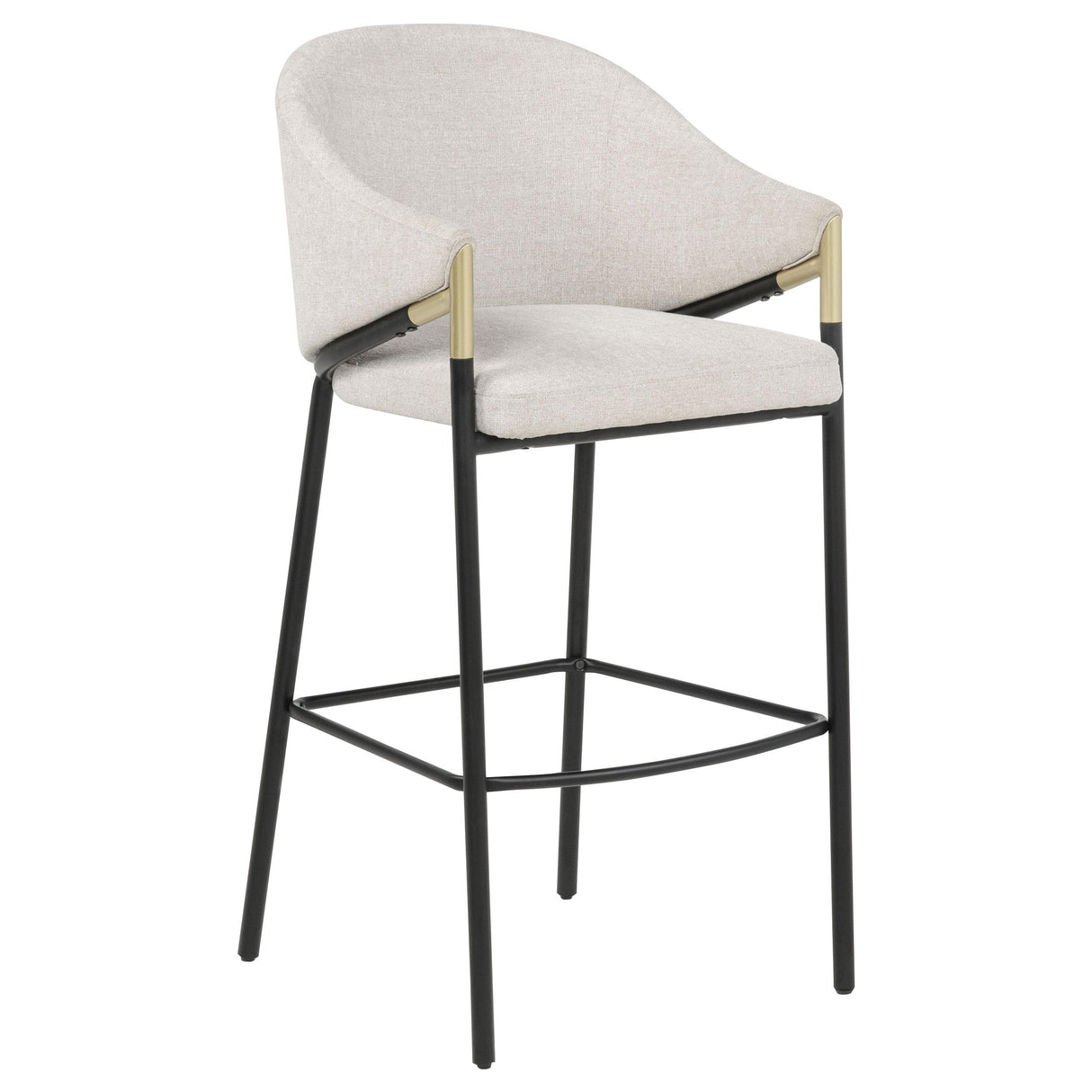 Chadwick Beige Fabric Upholstered Bar Chair, Set of 2 from Coaster - Luna Furniture