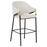 Chadwick Beige Fabric Upholstered Bar Chair, Set of 2 from Coaster - Luna Furniture