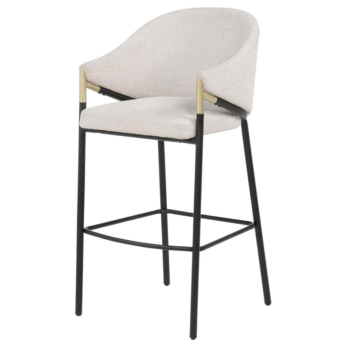 Chadwick Beige Fabric Upholstered Bar Chair, Set of 2 from Coaster - Luna Furniture