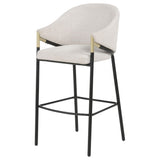 Chadwick Beige Fabric Upholstered Bar Chair, Set of 2 from Coaster - Luna Furniture
