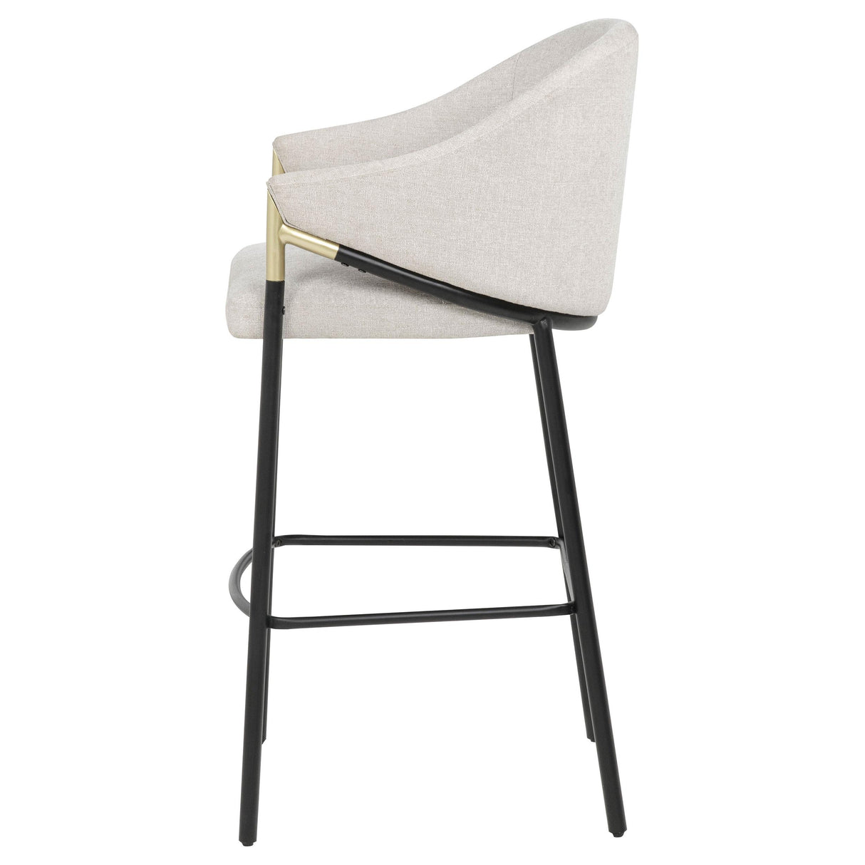 Chadwick Beige Fabric Upholstered Bar Chair, Set of 2 from Coaster - Luna Furniture