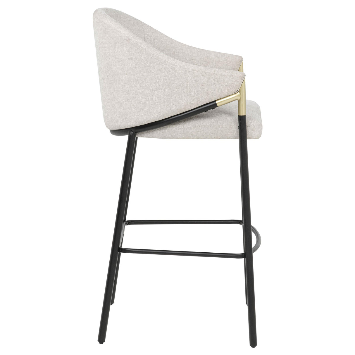 Chadwick Beige Fabric Upholstered Bar Chair, Set of 2 from Coaster - Luna Furniture