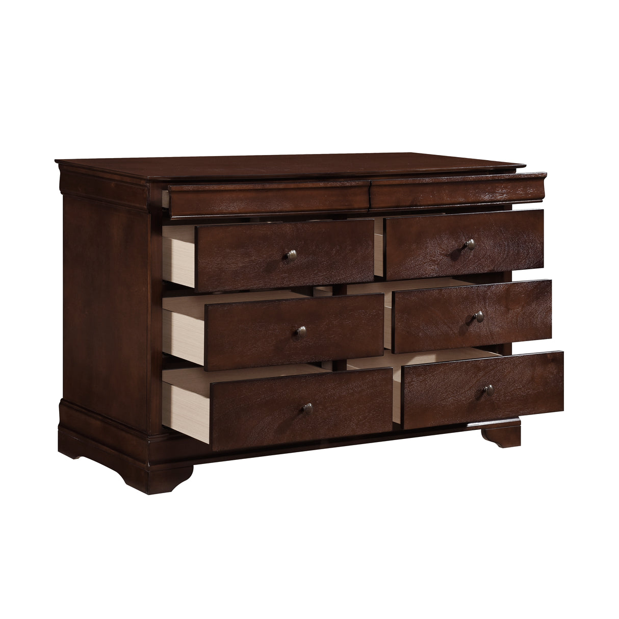 Abbeville Cherry Nightstand, Hidden Drawer from Homelegance - Luna Furniture