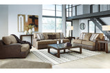 Alesbury Chocolate Sofa, Loveseat, Oversized Chair and Ottoman from Ashley - Luna Furniture
