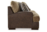 Alesbury Chocolate Sofa, Loveseat, Oversized Chair and Ottoman from Ashley - Luna Furniture