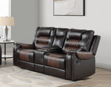 SH8890BRW*2 2PC; SOFA & LOVESEAT from Homelegance - Luna Furniture