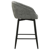 Rainer Charcoal Fabric Upholstered Swivel Counter Height Chair, Set of 2 from Coaster - Luna Furniture