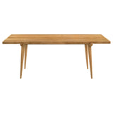 Fabra Honey 79-inch Rectangular Wood Dining Table from Coaster - Luna Furniture