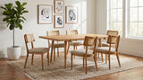 Fabra Honey 79-inch Rectangular Wood Dining Table from Coaster - Luna Furniture