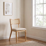 Fabra Honey/Wheat Cane Back Side Chair, Set of 2