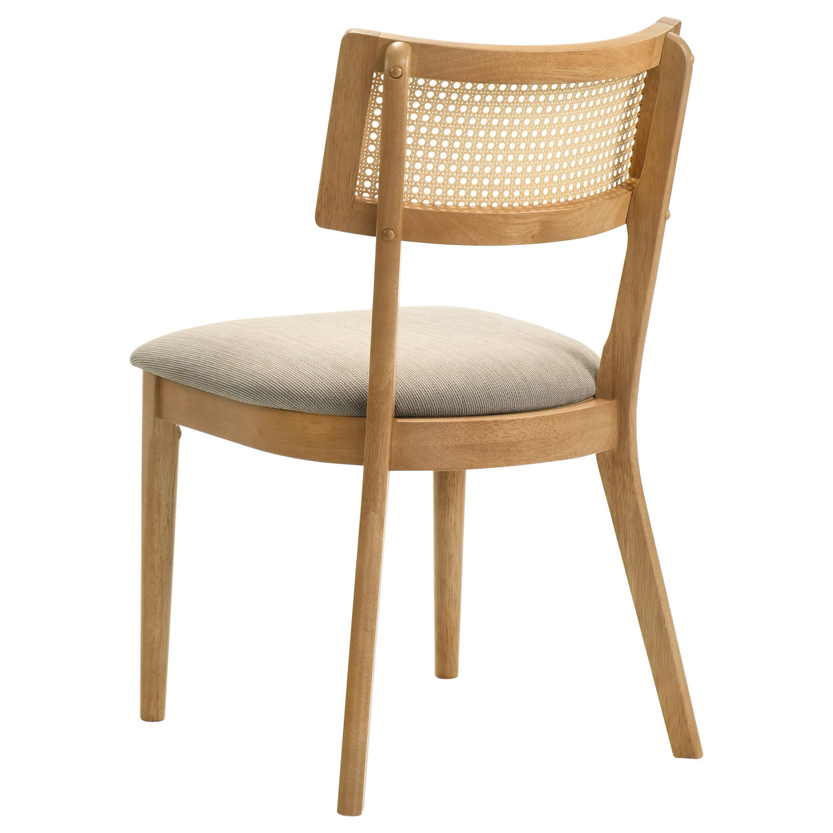 Fabra Honey/Wheat Cane Back Side Chair, Set of 2 from Coaster - Luna Furniture