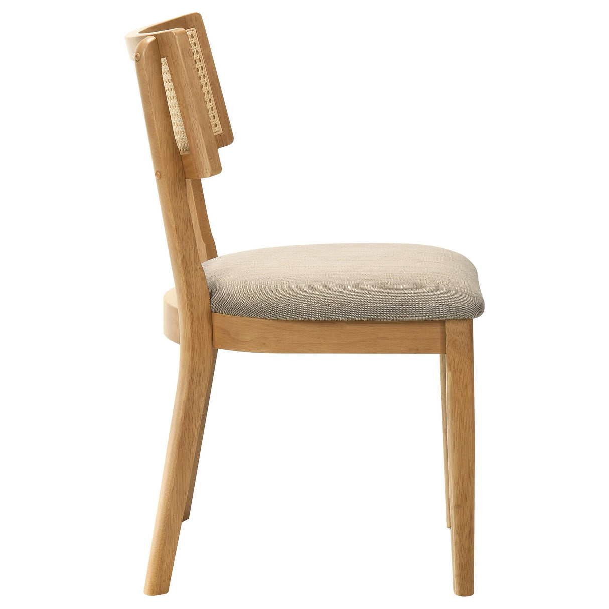 Fabra Honey/Wheat Cane Back Side Chair, Set of 2 from Coaster - Luna Furniture