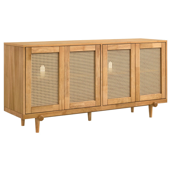 Fabra Honey 4-Door Dining Sideboard Storage Console