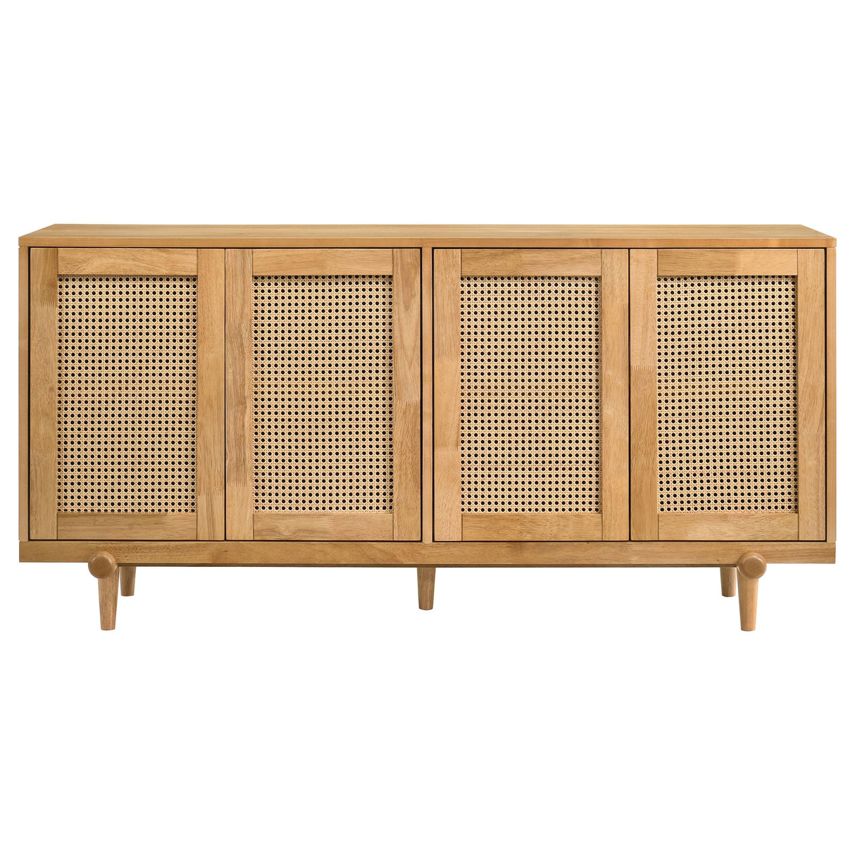 Fabra Honey 4-door Dining Sideboard Storage Console from Coaster - Luna Furniture
