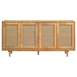Fabra Honey 4-door Dining Sideboard Storage Console from Coaster - Luna Furniture