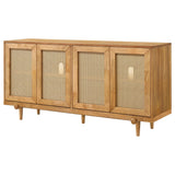 Fabra Honey 4-Door Dining Sideboard Storage Console from Coaster - Luna Furniture