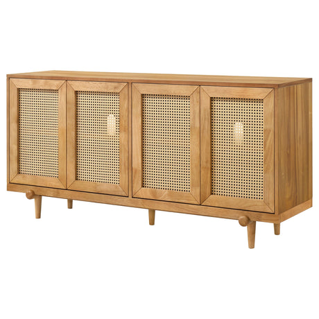 Fabra Honey 4-Door Dining Sideboard Storage Console from Coaster - Luna Furniture