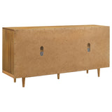 Fabra Honey 4-Door Dining Sideboard Storage Console from Coaster - Luna Furniture