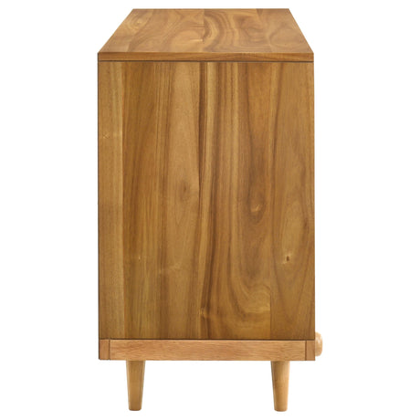 Fabra Honey 4-Door Dining Sideboard Storage Console from Coaster - Luna Furniture