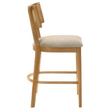 Fabra Honey/Wheat Cane Back Counter Height Chair, Set of 2 from Coaster - Luna Furniture