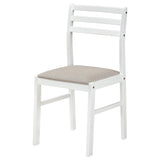 Sykes White/Beige Ladder Back Side Chair, Set of 2 from Coaster - Luna Furniture