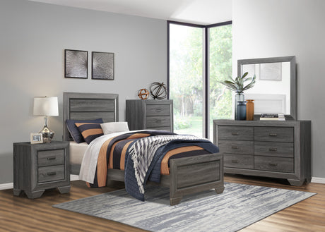 Beechnut Gray Twin Bed from Homelegance - Luna Furniture