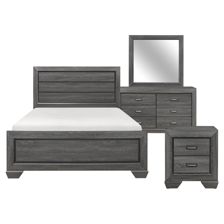 Beechnut Gray 4pc Set (QB+NS+DR+MR) from Homelegance - Luna Furniture